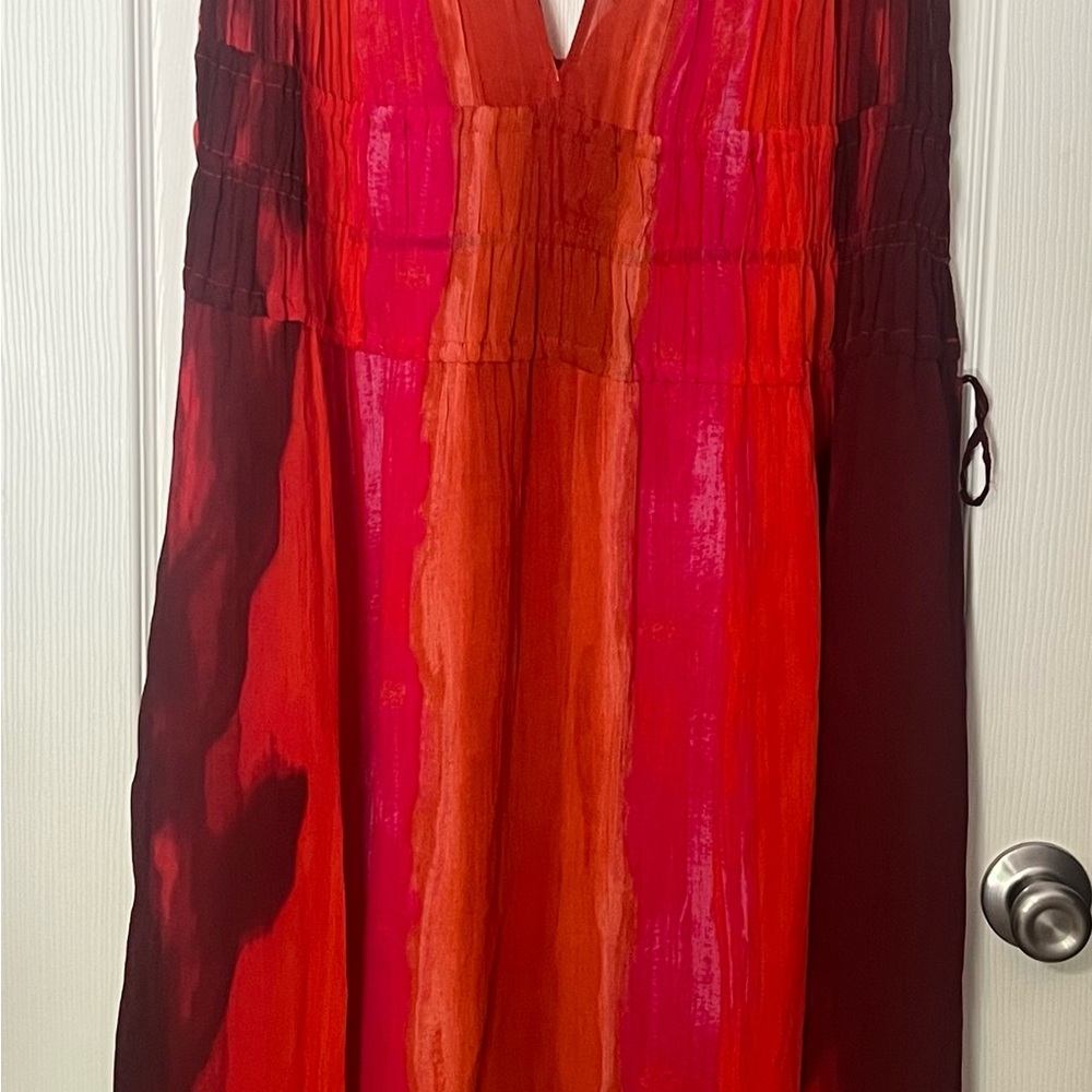 Elegant Multicolor Sleeveless Dress